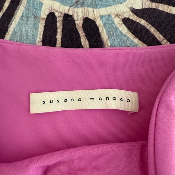 Susana Monaco Pink/Purple Strapless Dress - Picture 4 of 5